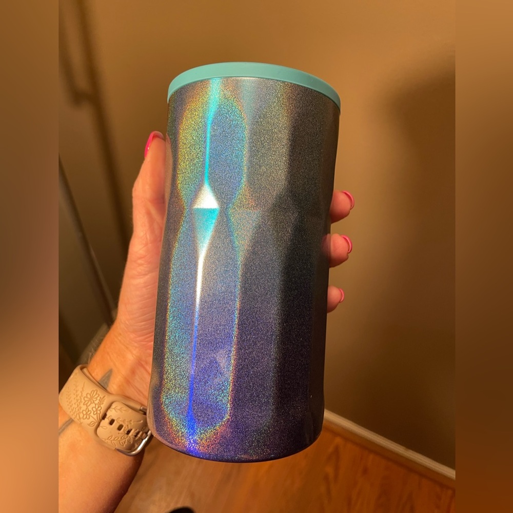 Ombré insulated slim can cooler for 12 oz cans and bottles